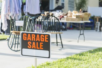 Home garage sale