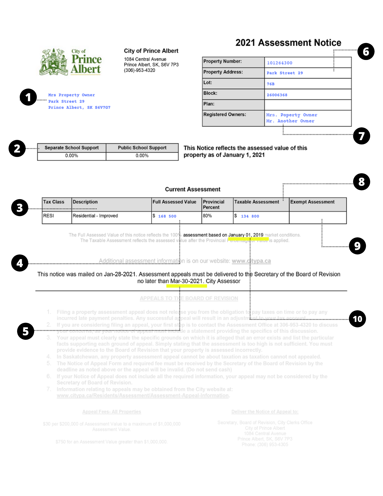 Assessment Notice