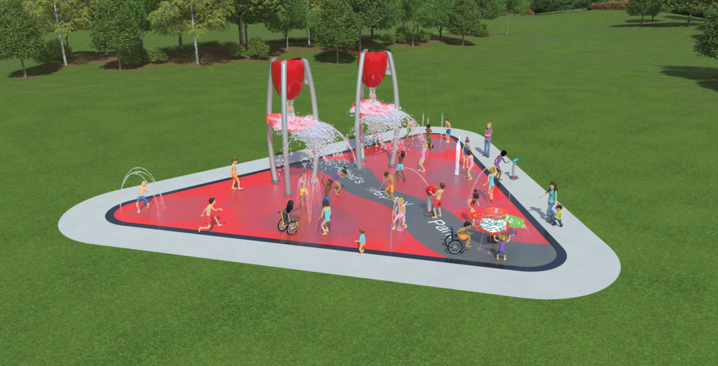 crescent heights spray park rendering