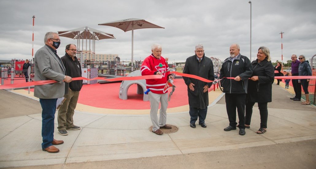 Ribbon Cutting at Alfred's Playground