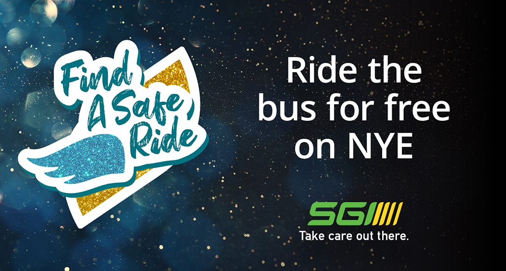 Ride the bus free on NYE