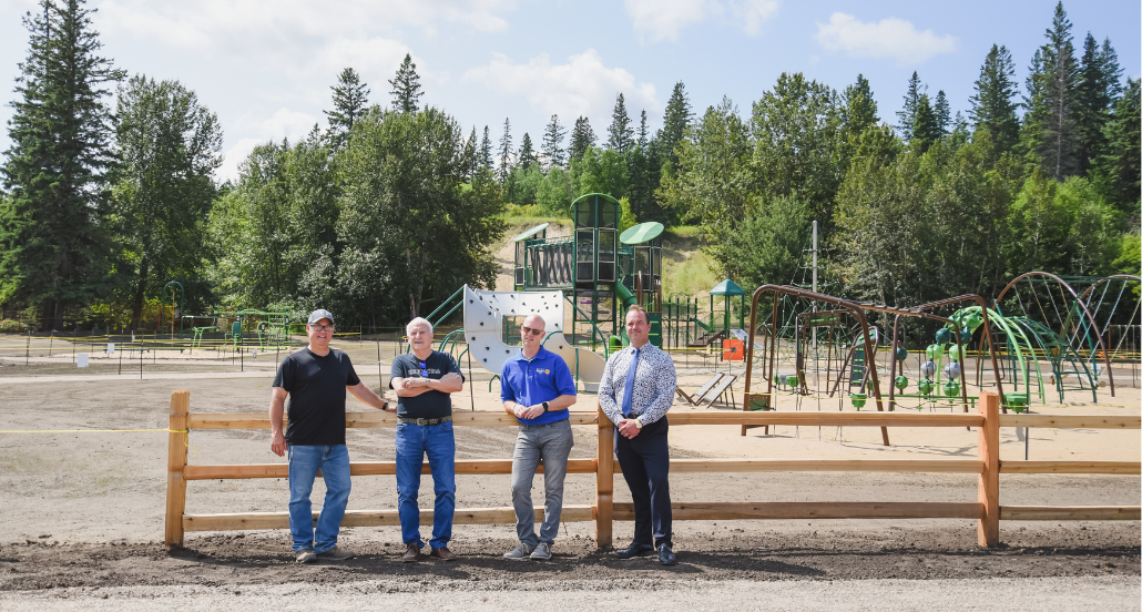 Pictured above from left to right is: Tim Yeaman, Malcom Jenkins, Keith Fonstad, and Austin Atchison.