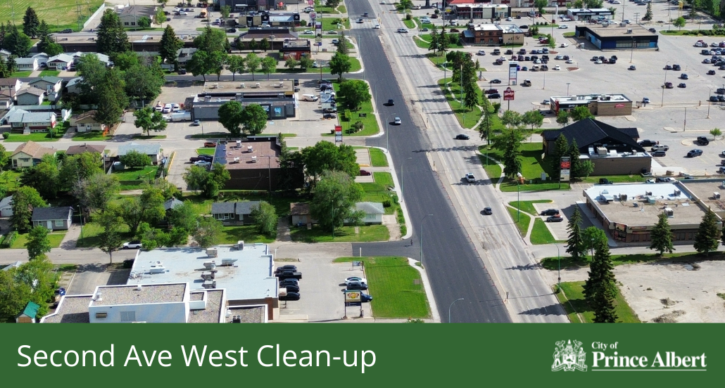 Aerial photo of 2nd Ave West