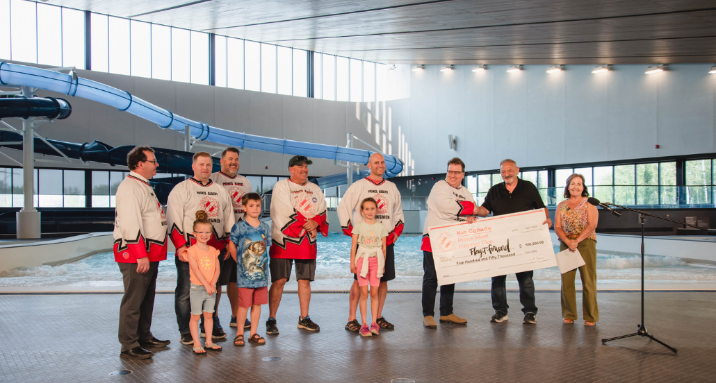 Kinsmen Club Cheque presentation