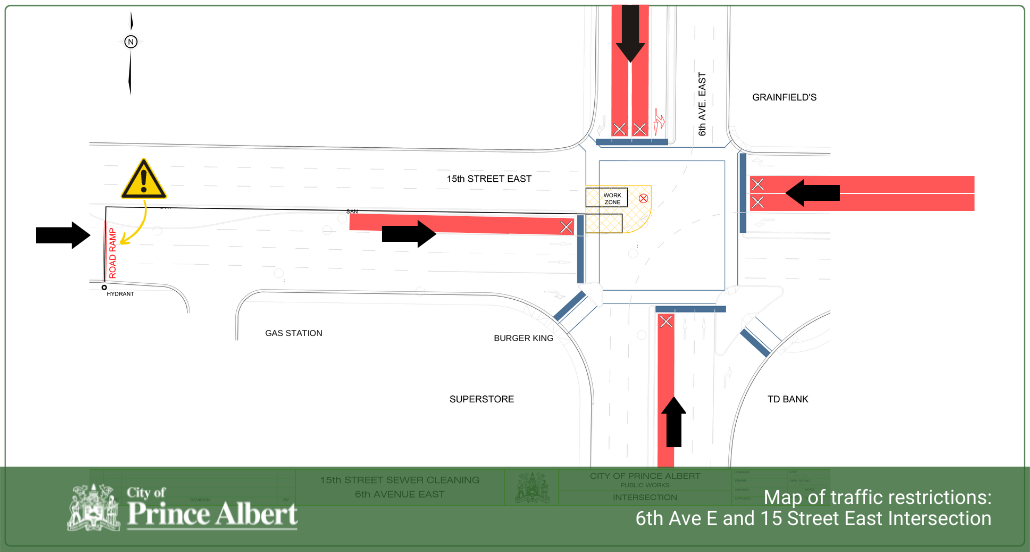 6th Avenue E and 15 Str East Intersection Map