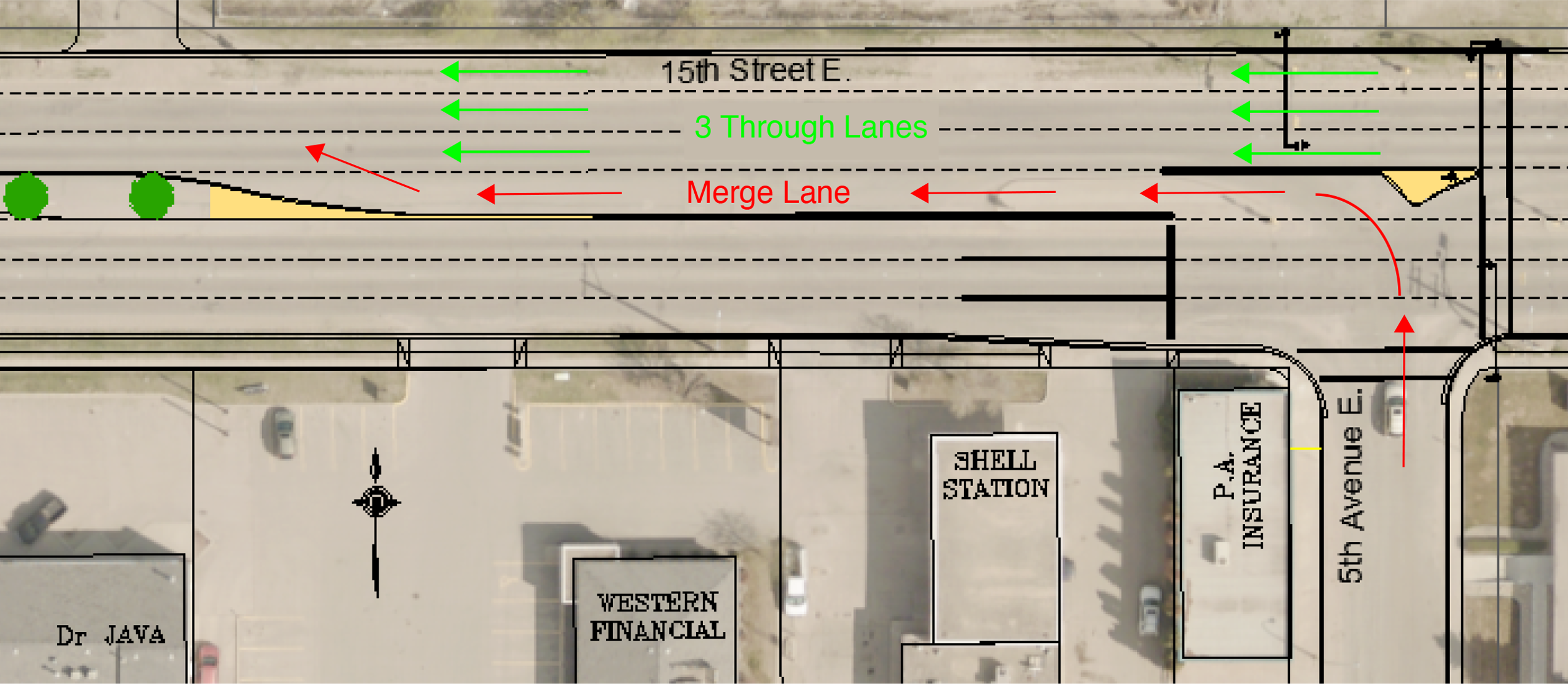Slip lane Graphic