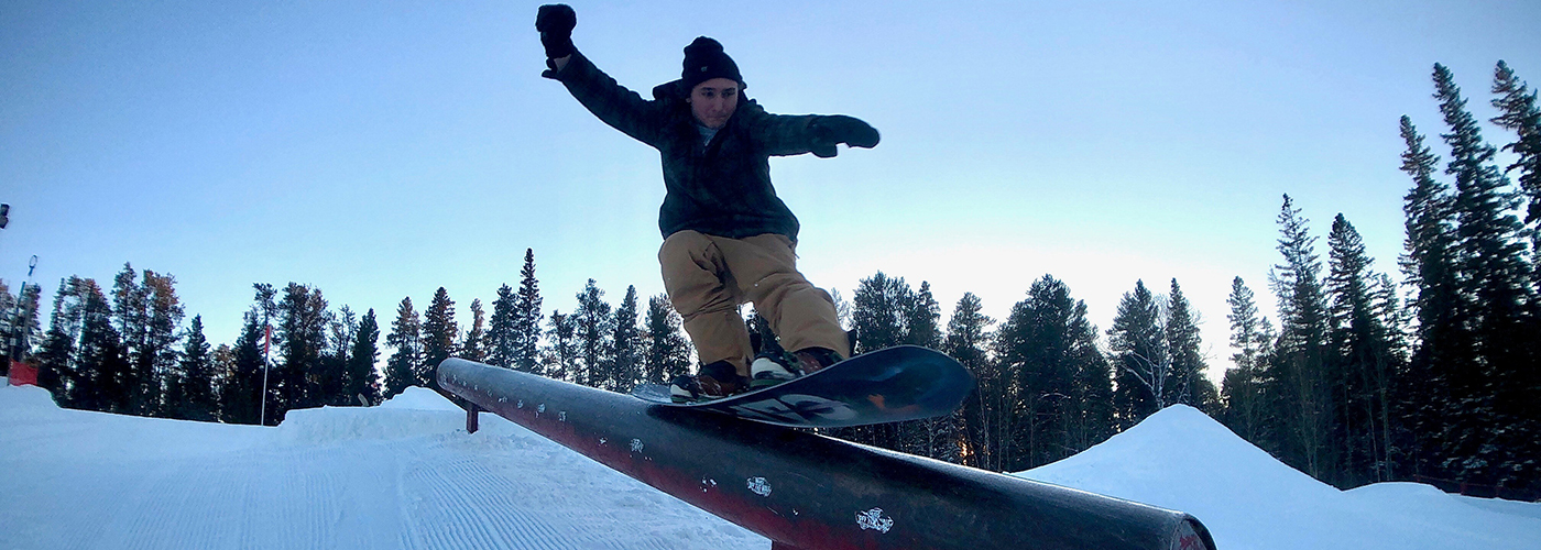 Snowboarder at Kinsmen Ski and Snowboard centre