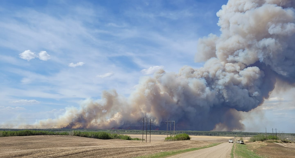 fire north of Prince Albert