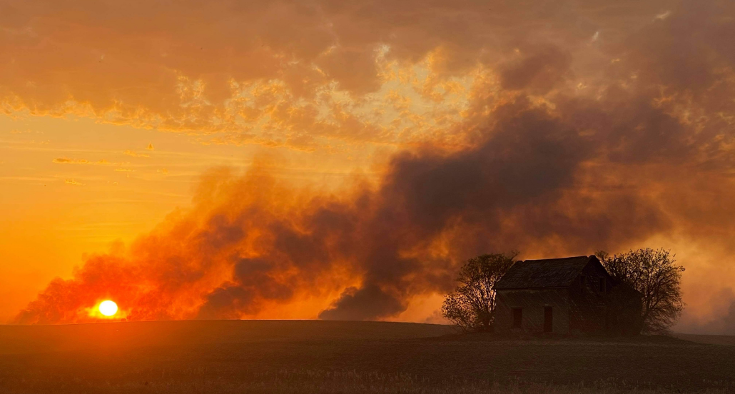 fire northeast of Prince Albert