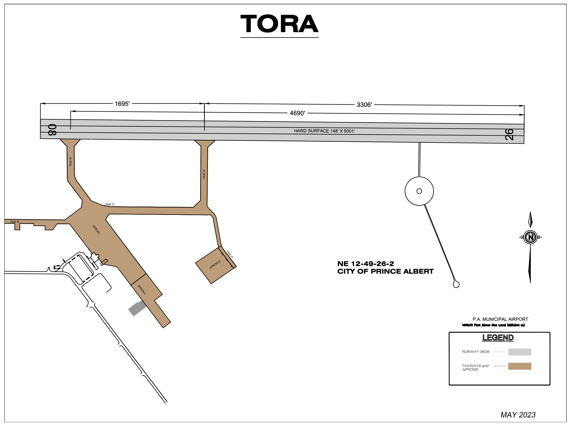 tora at the prince albert airprot