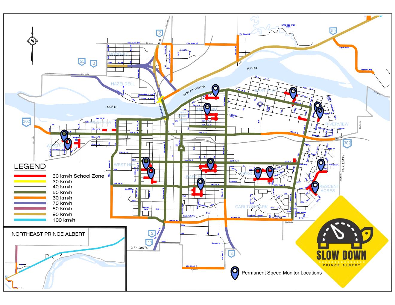 School Zone Speed Monitoring Signs