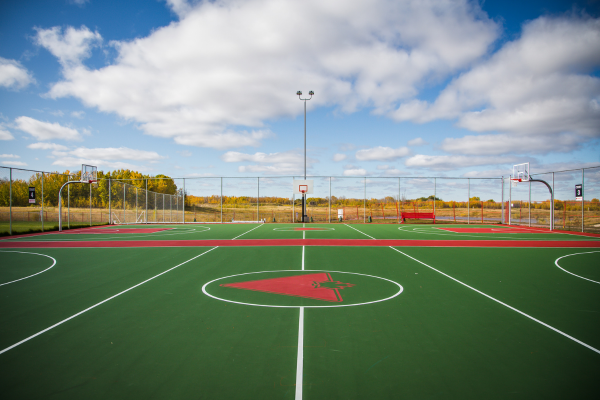 AJFH outdoor basketball court