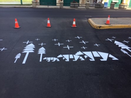 Bear Family Crosswalk Art