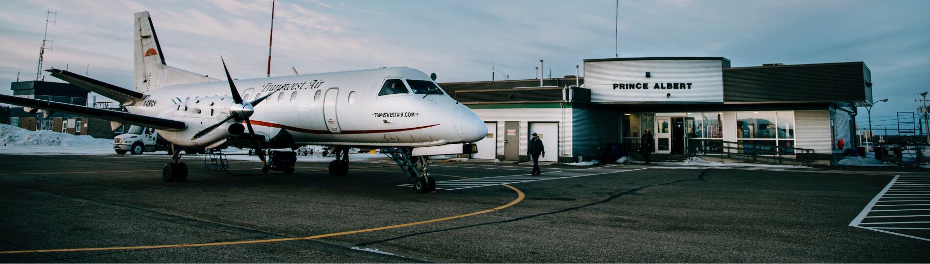 An airplane on the tarmac