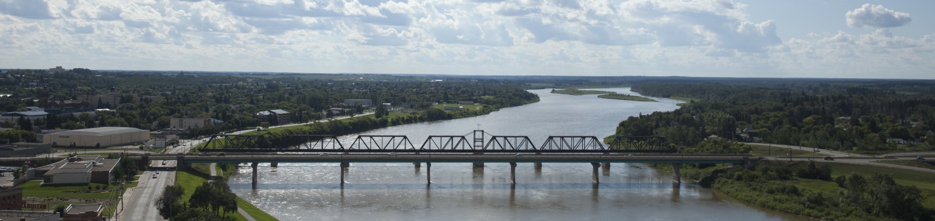 A shot of a bridge in Prince Albert