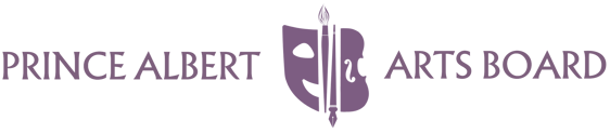 The purple Prince Albert Arts Board Logo