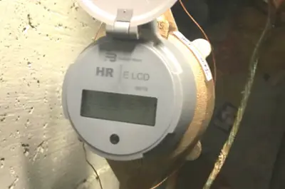 Old municipal water meter
